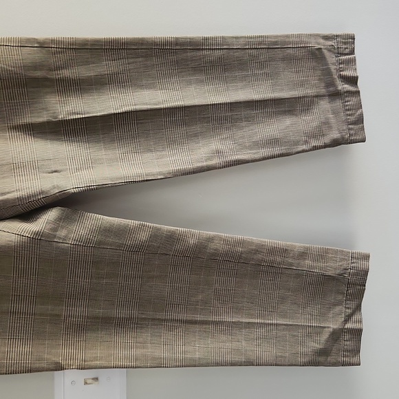 Brown Glen Check Polo by Ralph Lauren Chino Pants sz 33x32 tan black plaid khaki - Picture 2 of 5